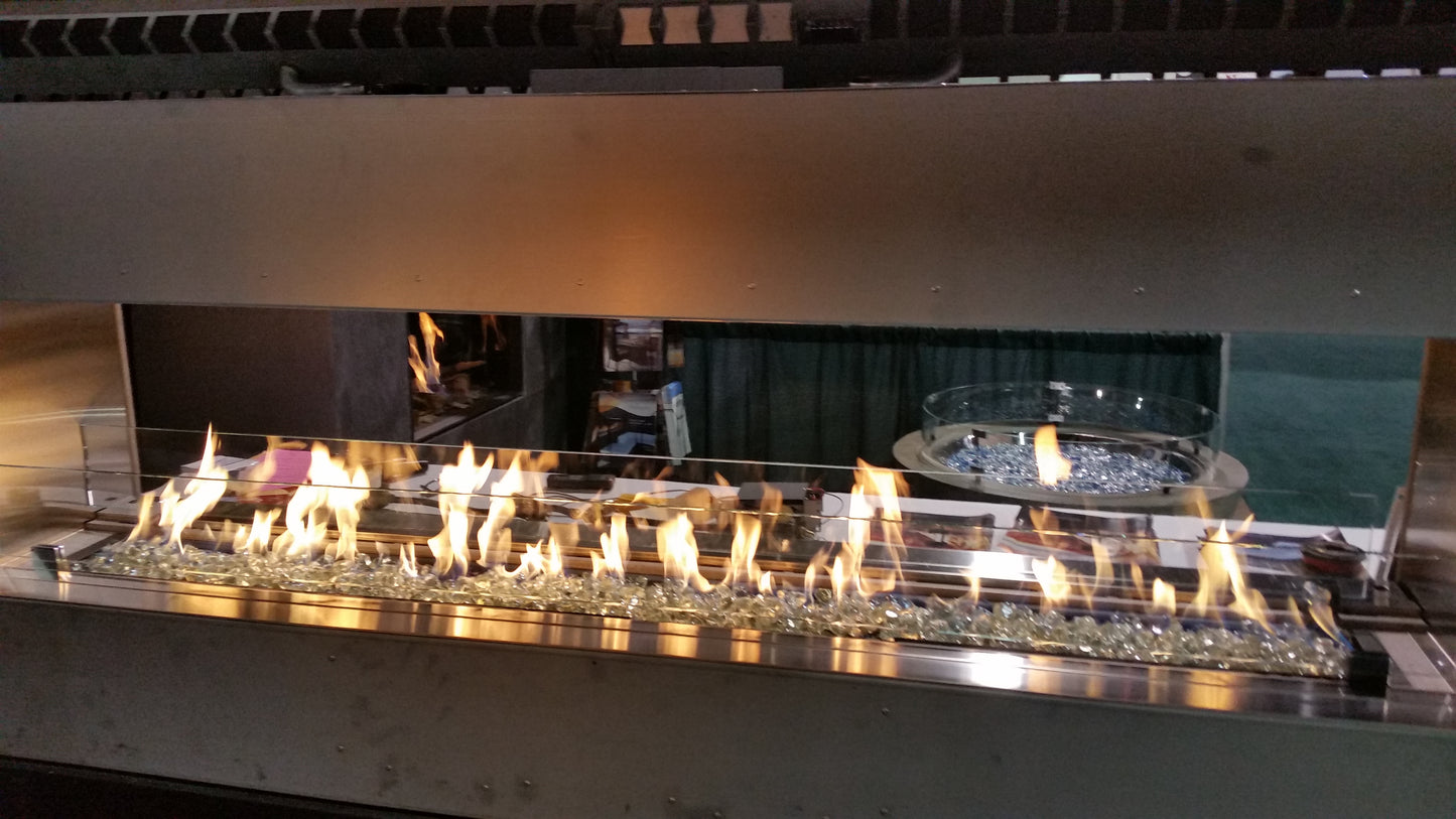 See through- Linear Fireplace 36″