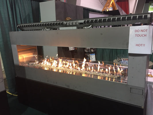 See through 48inch fireplace